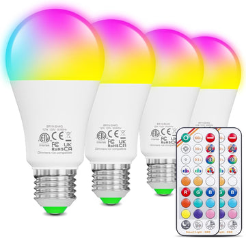 Smart Light Bulbs,BR30 Smart Bulbs Compatible with Alexa,Flood Light Bulbs 10W 900LM,RGBCW Color Changing Light