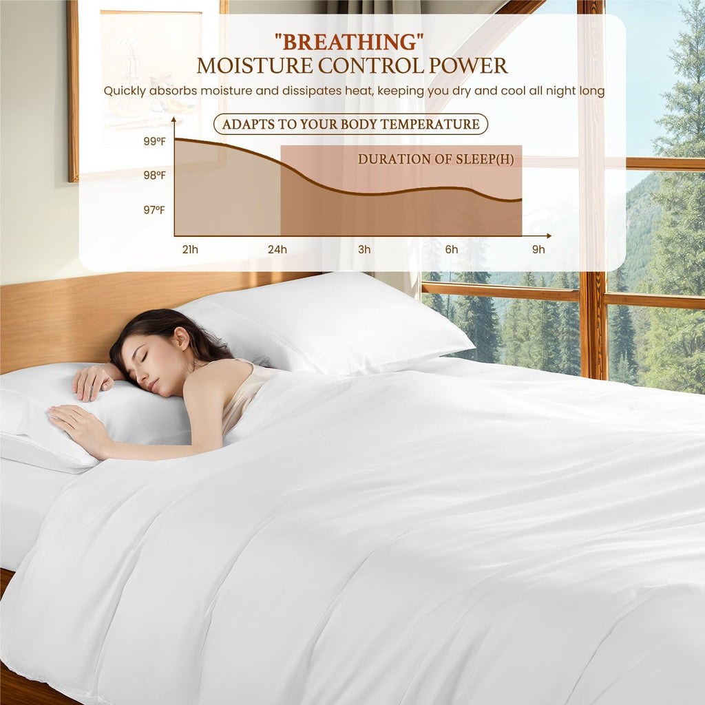 100% Cotton Duvet Covers - 1200 Thread Count, Luxury Egyptian Cotton Comforter Cover, Hotel Bedding Duvet Covers 3
