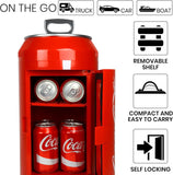 8 Can Portable Mini Fridge, 5.4L (5.7 qt) Compact Personal Travel Fridge for Snacks Lunch Drinks Cosmetics, Includes