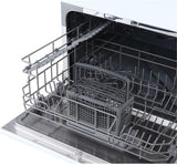 MCSCD6W5 6-Place Setting 6 Plate Countertop Dishwasher, White