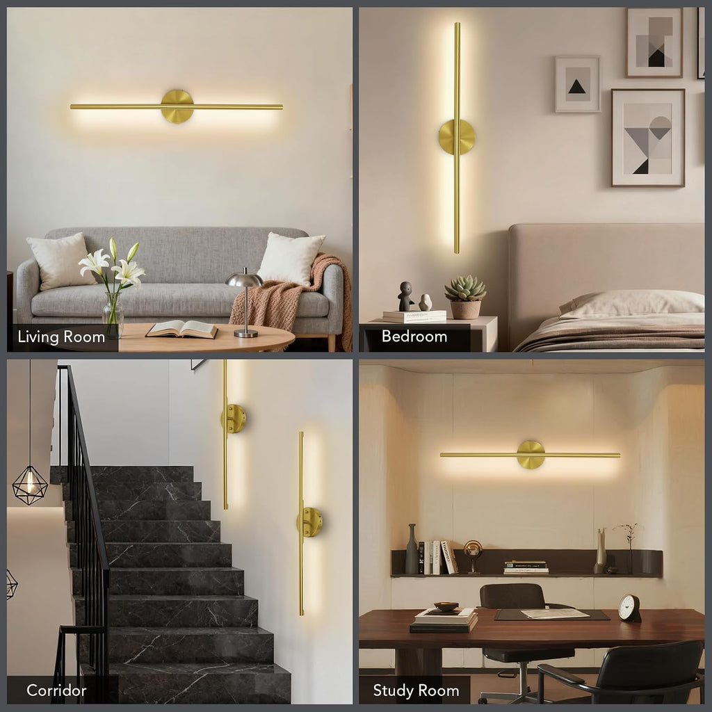 Battery Operated Wall Sconce Set of 2, Rechargeable Wall Lamp with 6000mAh Dimmable Bulbs and Remote, 3000K-6500K LED