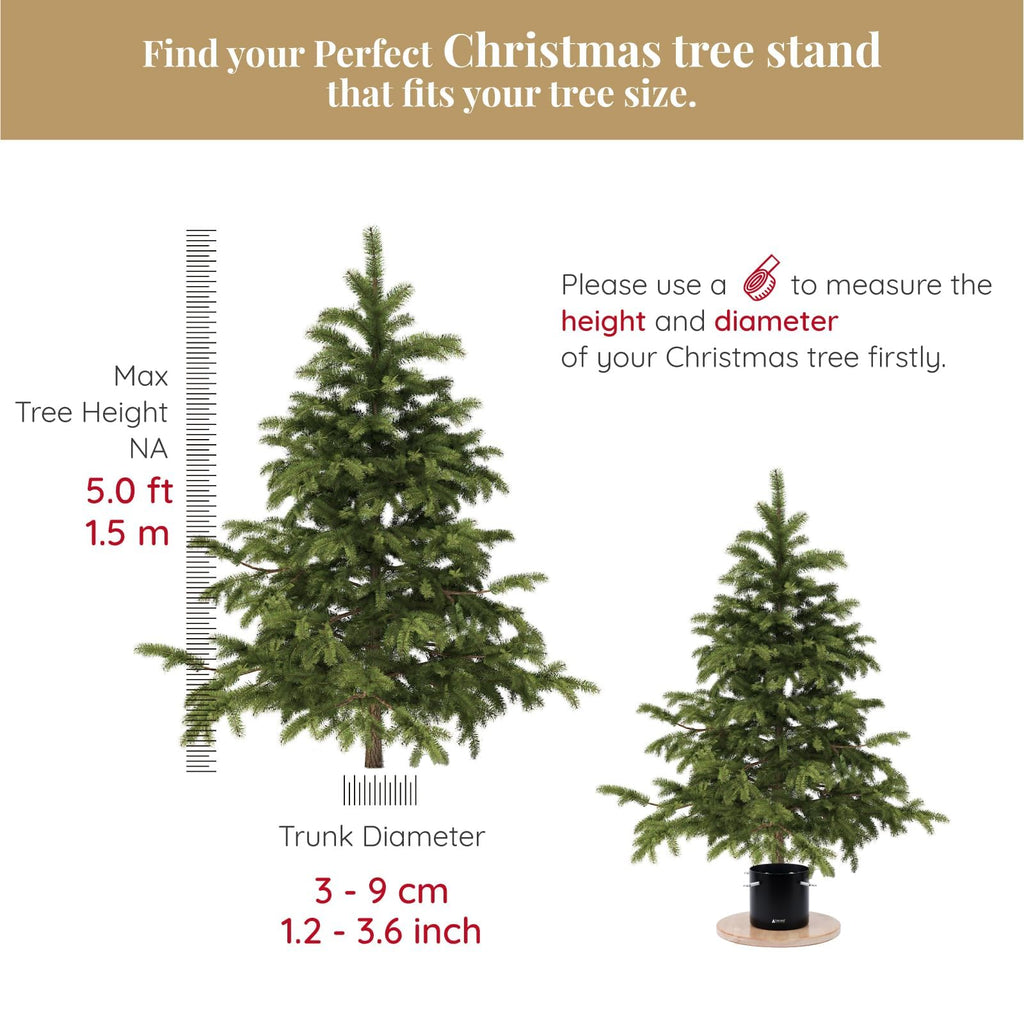 Christmas Tree Stand Base Mini Christmas Tree Holder Xmas Tree Stand Base for 5ft Tabletop