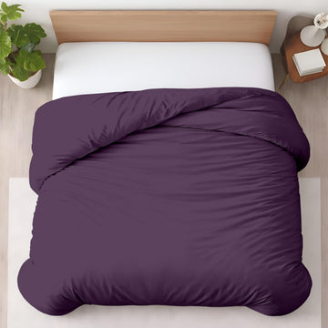 1 Pc Duvet Cover Queen Size/Full Size-100% Egyptian Cotton 600 Thread Count Ultra Soft Premium Durable Comforter