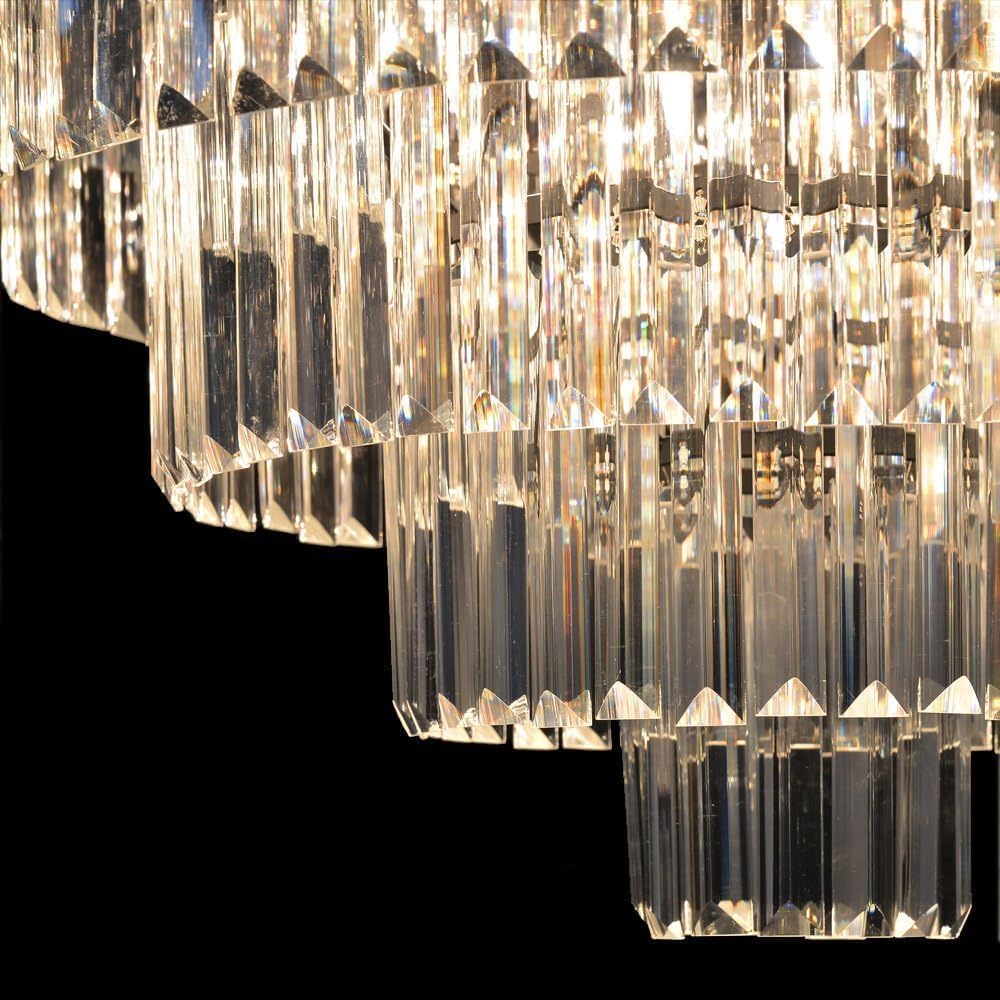 Inspired Odeon Style 24-Light Empress Crystal 7-Tier Chandelier W39.4"
