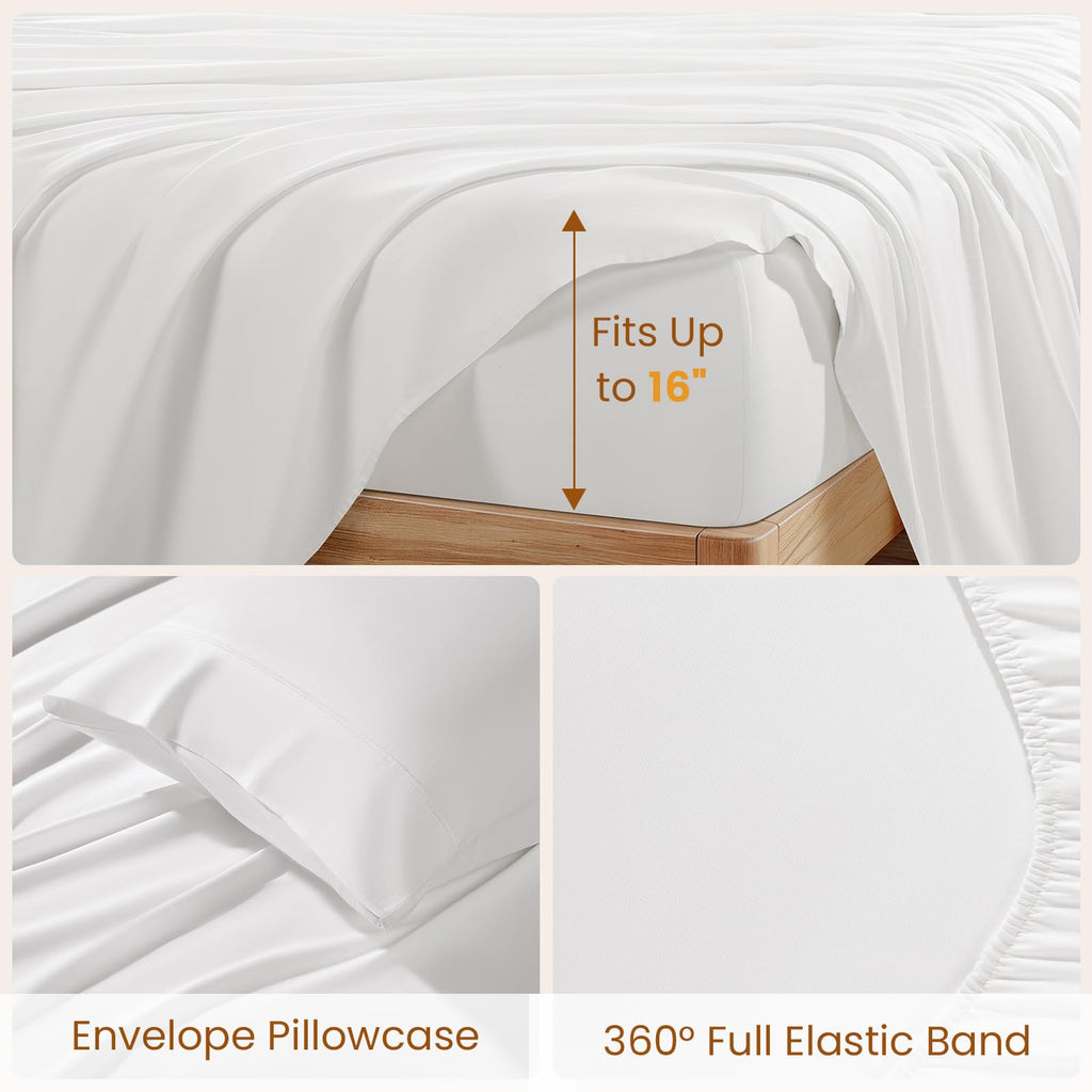 100% Egyptian Cotton King Sheet Set, 1000 Thread Count
