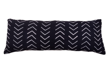 Star 14x36 Lumbar Back Rest Pillow Cover Mudcloth Cushion Cover 100% Cotton Pillow Cover Black Rustic Fall Decor