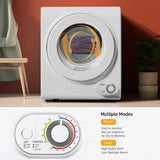 17.8LBS Full Automatic Washing Machine and 1.5CuFt Portable Clothes Dryer Set, Compact Laundry Washer and Dryer Combo