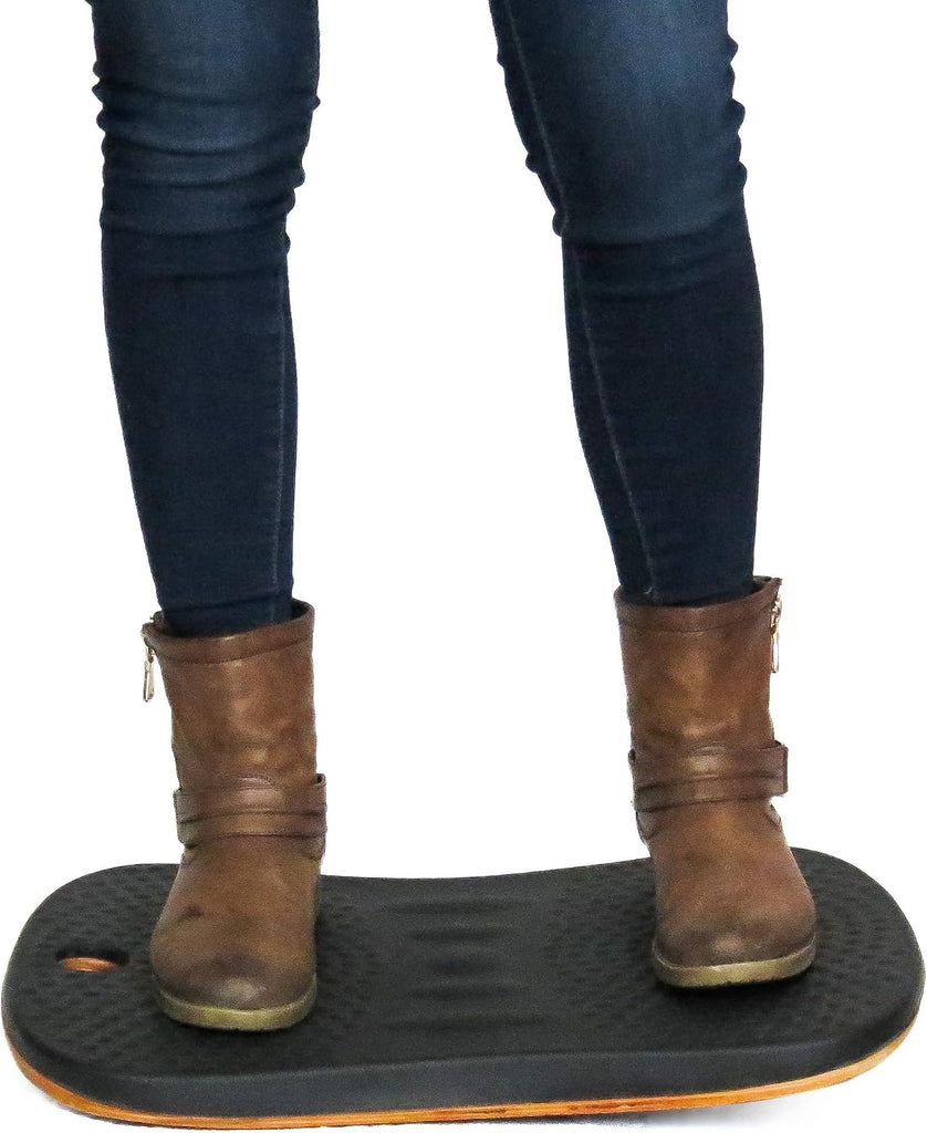 Balance Board for Standing Desks | Bentwood Frame with Comfortable Padding makes the perfect Anti Fatigue Mat or
