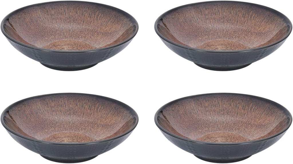 Gourmet Basics Verona 16-Piece Stoneware Dinnerware Set, Service for 4, Includes Dinner Plates, Salad Plates