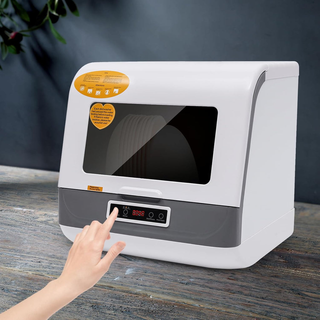 Countertop Dishwasher Portable Mini Dishwasher Countertop 800W Compact Dishwashers Automatic Portable Mini Dishwasher