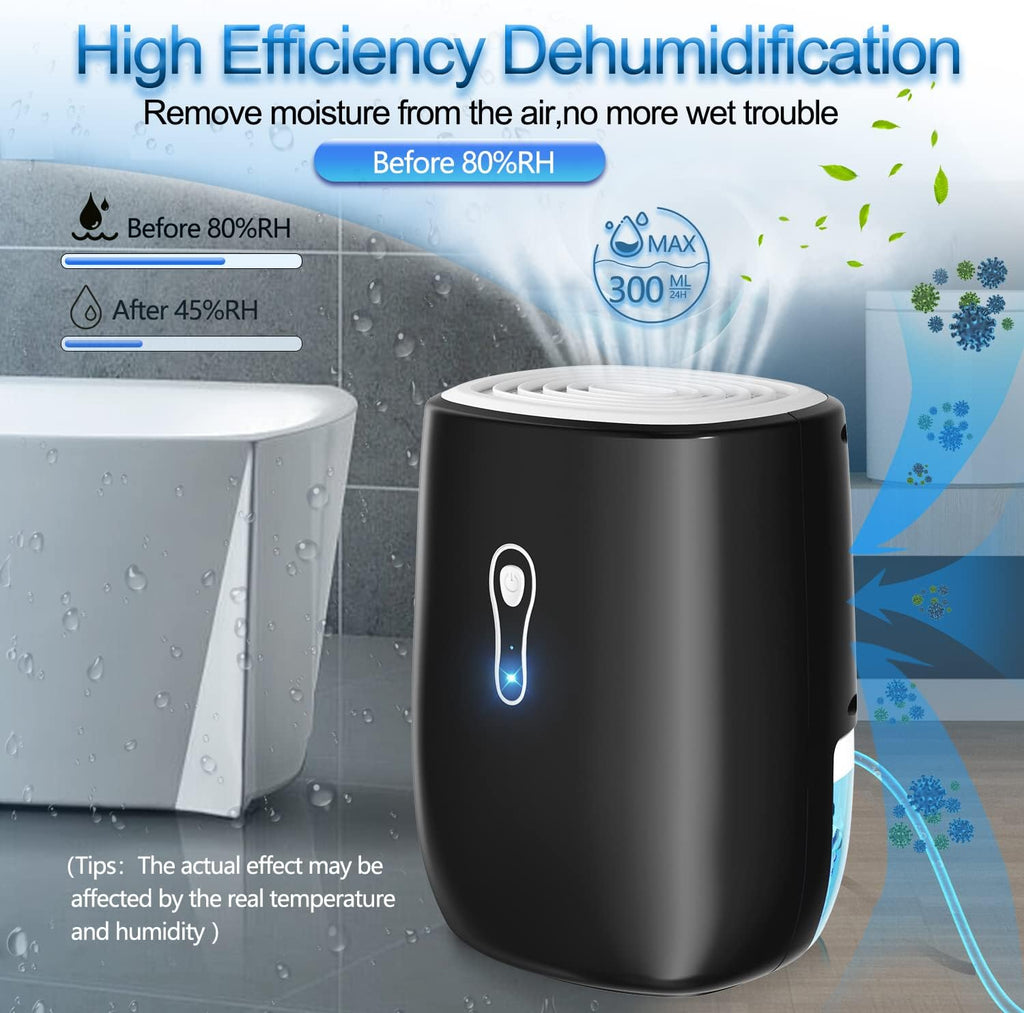 Dehumidifiers for Home 27oz(800ml) Small Auto Shut off Dehumidifiers with Drain Hose