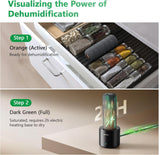 Rechargeable Cordless Gun Safe Dehumidifier with Heating Base, Mini Quiet Portable Dehumidifier for Spaces Like Room