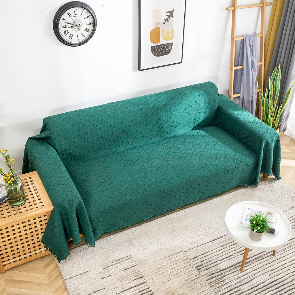Couch Cover Sheet Blanket, Oversized Couch Covers for 3 Cushion Sofa, Extra Large Furniture Decoration Covers Sofa