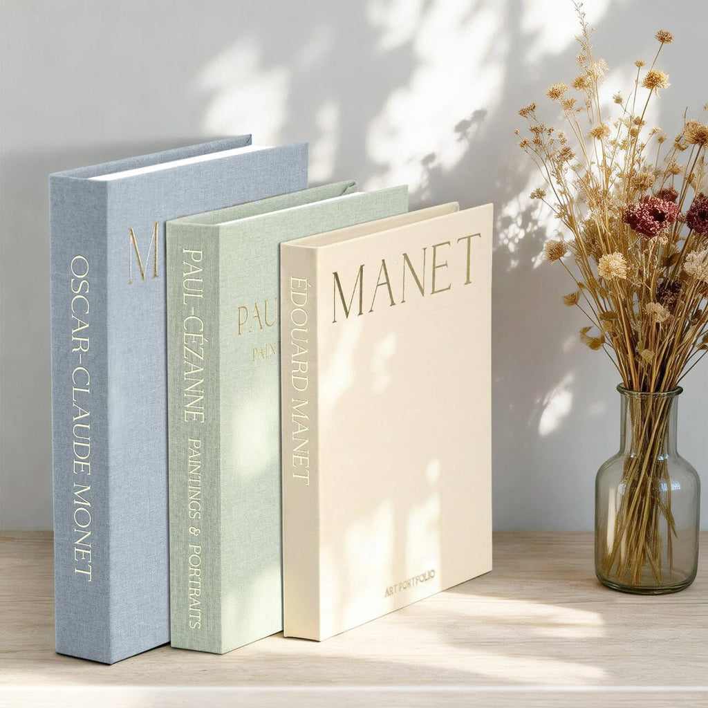 Decorative Books Decor, Set of 3 Faux Books, Coffee Table Decor | Hidden Storage Book Box for Bookshelf, Mantel &