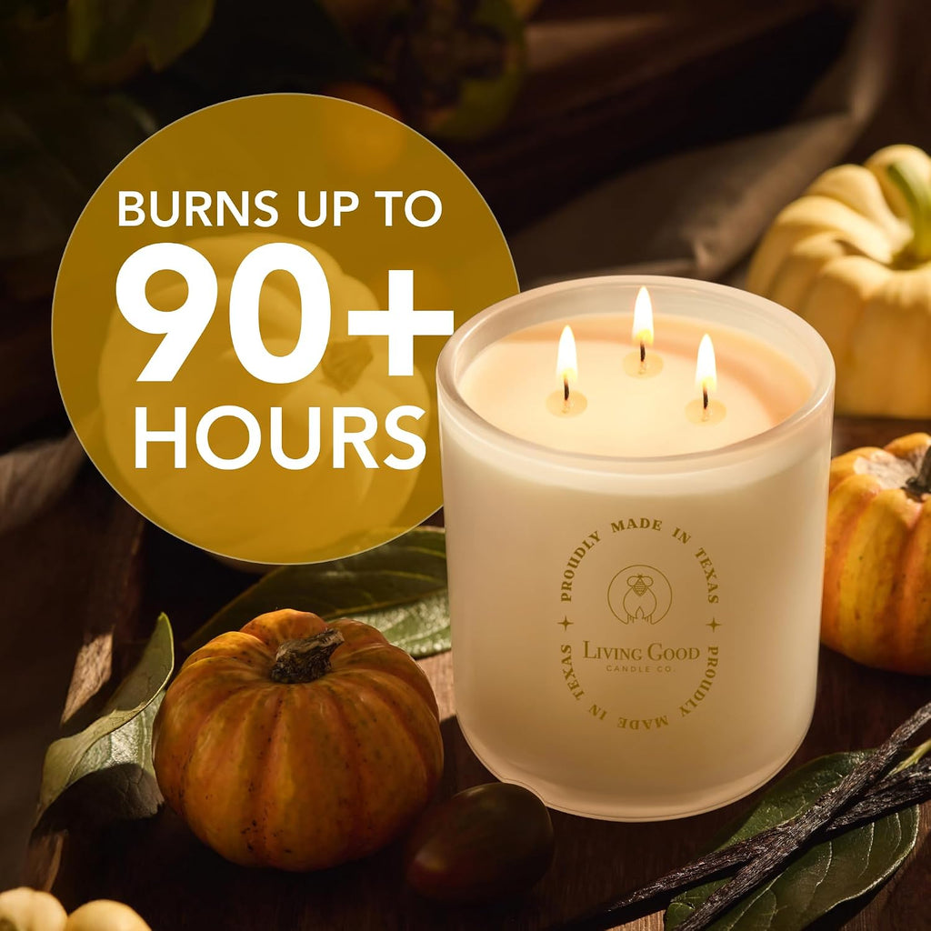 Toasty Pumpkin Brulee - Sweet Pumpkin & Vanilla with Earthy Nutmeg & Cardamom - Perfect Cozy for Fall - Pure Beeswax - Set of 15