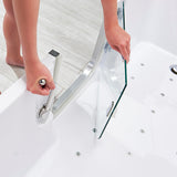Ella Laydown 32x72 Air Massage Walk-In-Bathtub Left Drain, Bi-Fold Shower Screen