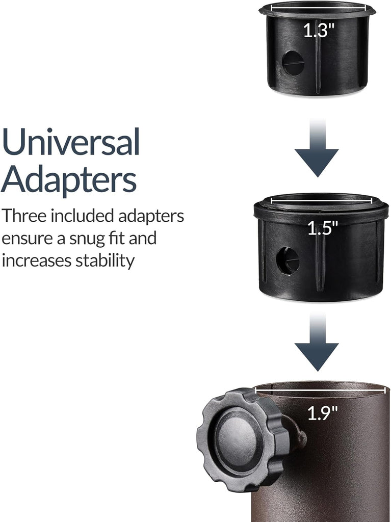 123lb Capacity Fillable Mobile Umbrella Base, Heavy Duty Market Stand Easy to move w/ 4 wheels - Dome Square Brown