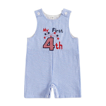 My First 4th Of July Baby Girl Boy Outfit American Flag Sleeveless Overalls Stars And Stripes Romper Memorial Day (My