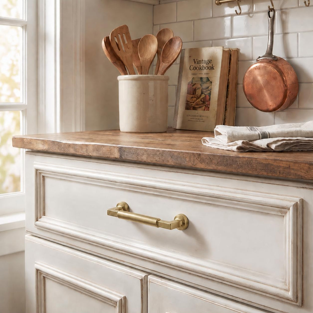10 Pack 10 Inch Hole Center Champagne Bronze Cabinet Pulls-Heavy Duty Solid Cabinet Handles for cabinets Dressers
