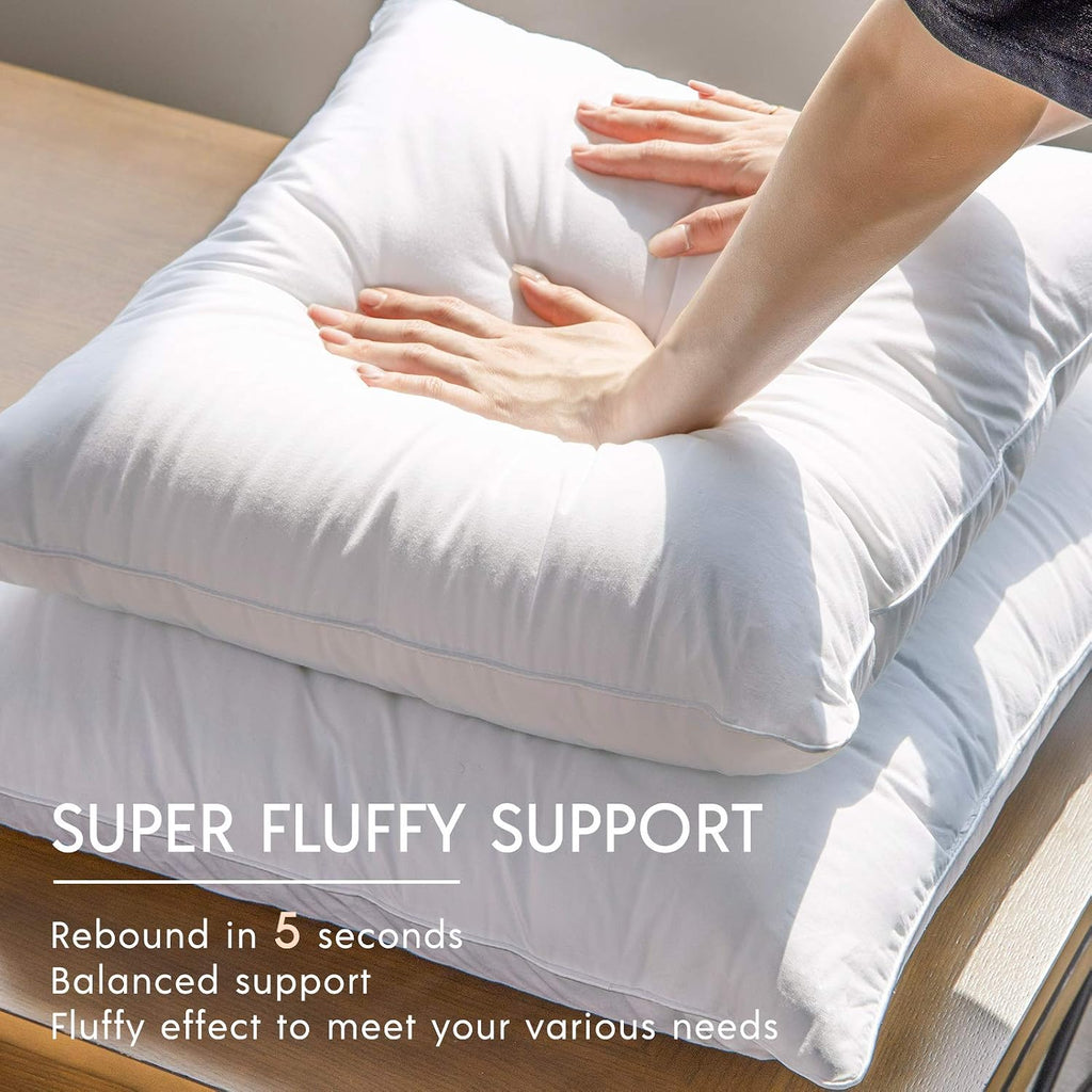 Throw Pillow Insert with 100% Cotton Cover, 20x20 Inch, 1 Pack