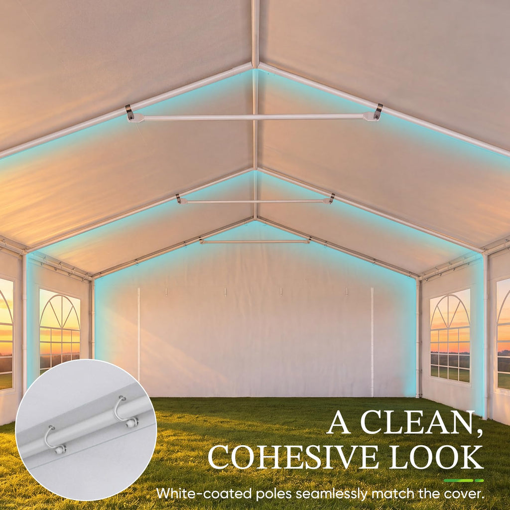 20x20ft Heavy Duty Party Tent with Storage Bags