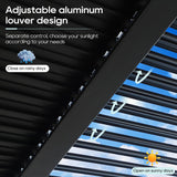 Outdoor Louvered Pergola 10' x 13', Aluminum Patio Pergola with Adjustable Roof