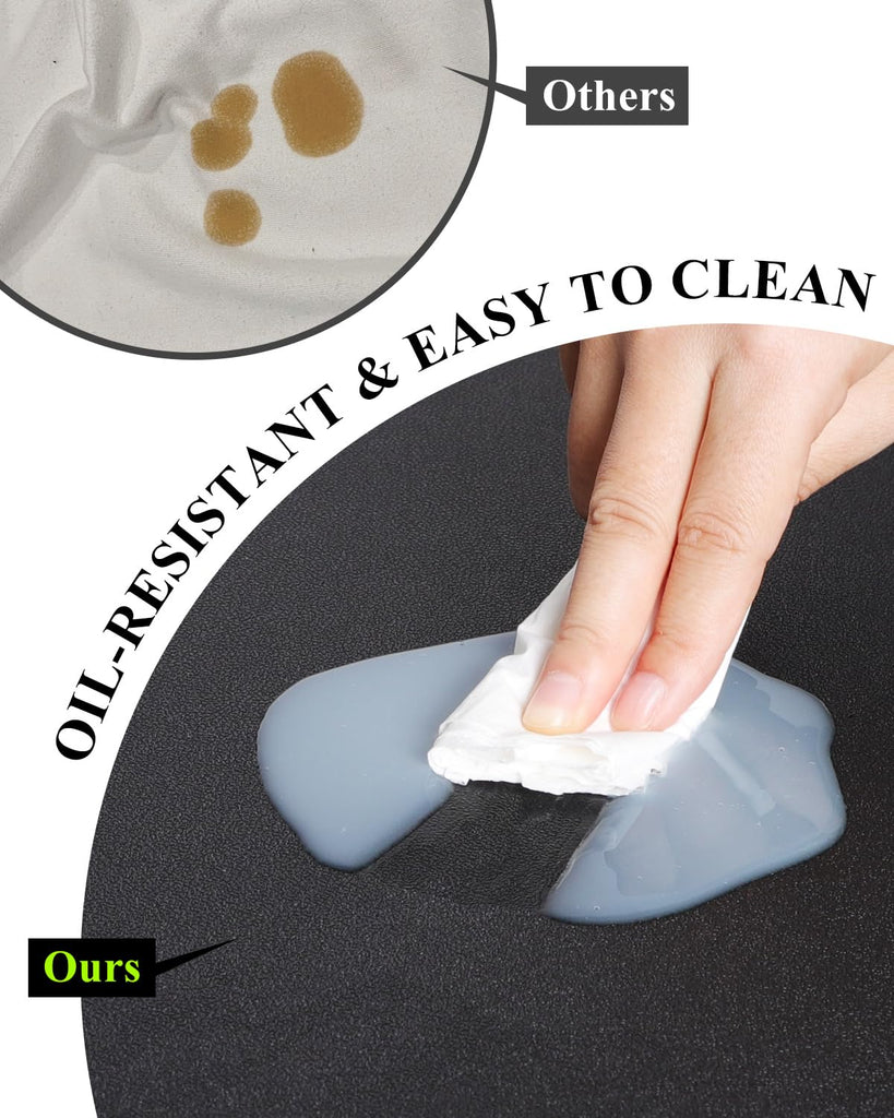 Black Plastic Table Cover Protector, 42" x 78" PVC Desk Pad Mat