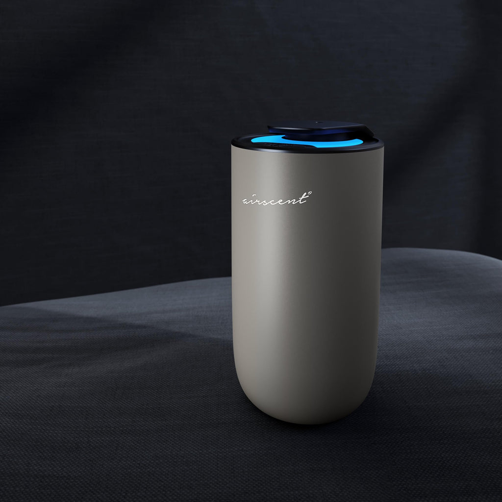 The AirScent Mini Waterless Diffuser - Silver Finish - 15 mL Capacity