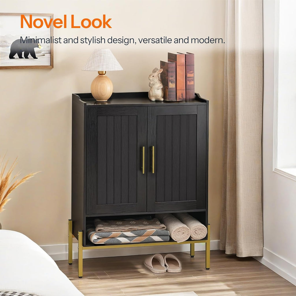 Shoe Cabinet, 5-Tier Shoe Storage Organizer with Doors, Wooden Shoe Cabinet Storage , Freestanding Shoe Rack Cabinet