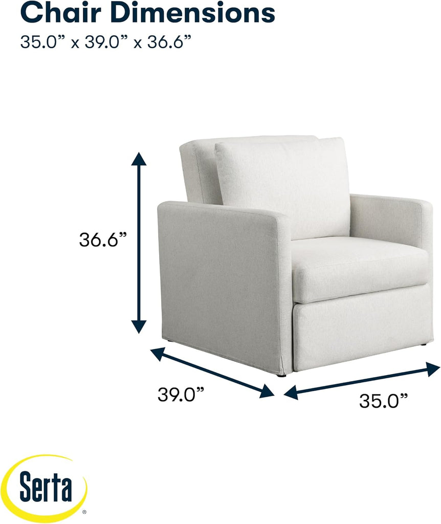 Bondi 36" Convertible Sleeper Chair, Cot-Size, Modern Farmhouse, Dream Coil Comfort, Fingerguard Pinch Point