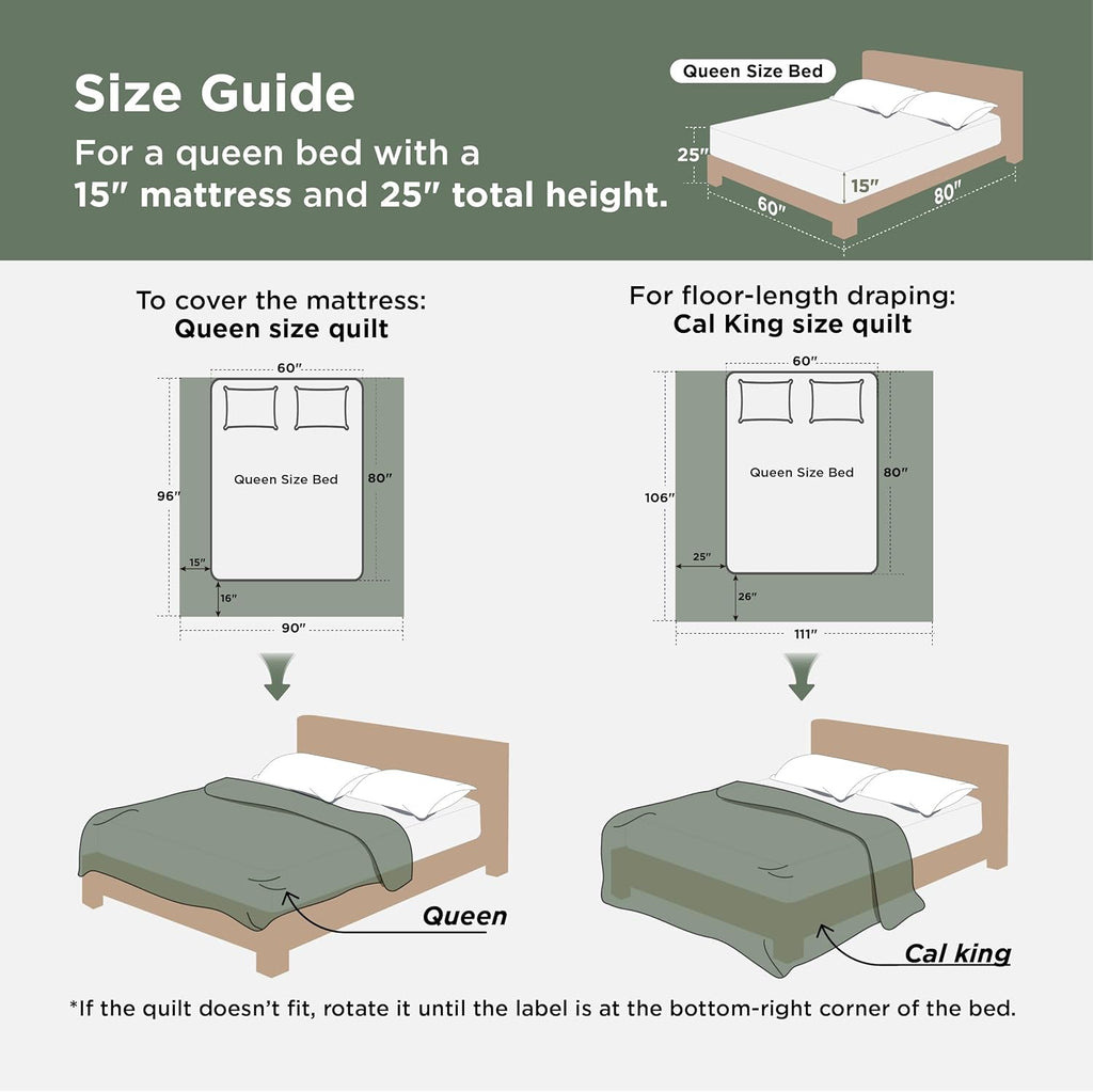 Comforter Set - 7 Pieces Floral Sage Green GentleSoft Bedding Sets