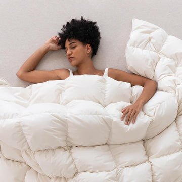 Down Feathers Fiber Comforter Queen - 750 Fill Power All Season Down Duvet Insert