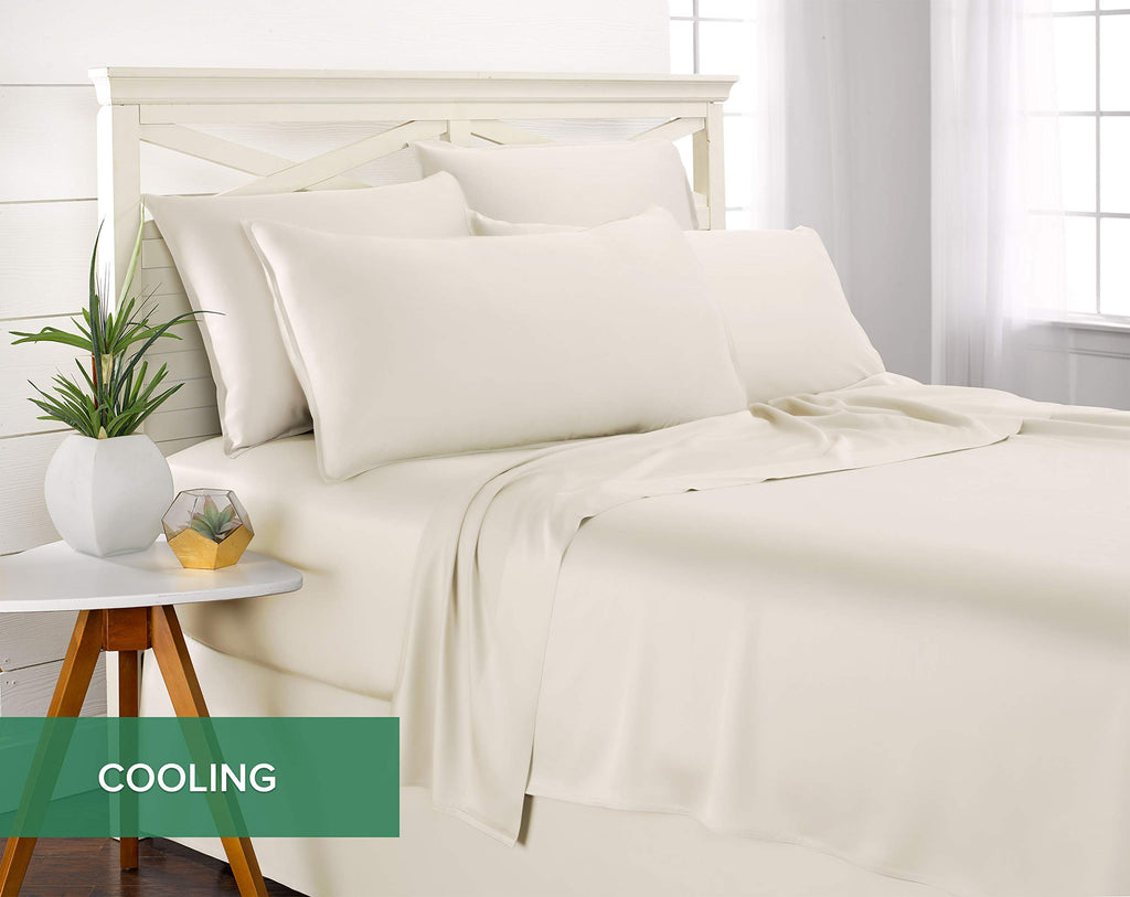 Sheets 100% Genuine Bamboo Viscose, Cali King, Ivory