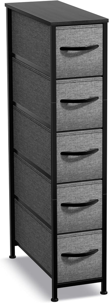 Kids Dresser with 5 Drawers - Storage Unit Organizer Chest for Clothes - Bedroom, Kids Room, Nursery, & Closet