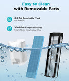 Evaporative Air Cooler - Swamp Cooler with 3L Water Tank, 3 Modes & 3 Speeds, Remote Control, 12H Timer