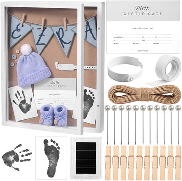 26 Pcs 11x14 Inch Baby Shadow Box Keepsake Frame Baby Kit Box