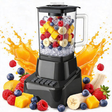 Professional Kitchen Blender, 850 Peak Watts Full-Size Multi Function Blender, 54oz Glass Jar, 4 Speed Pulse Mode