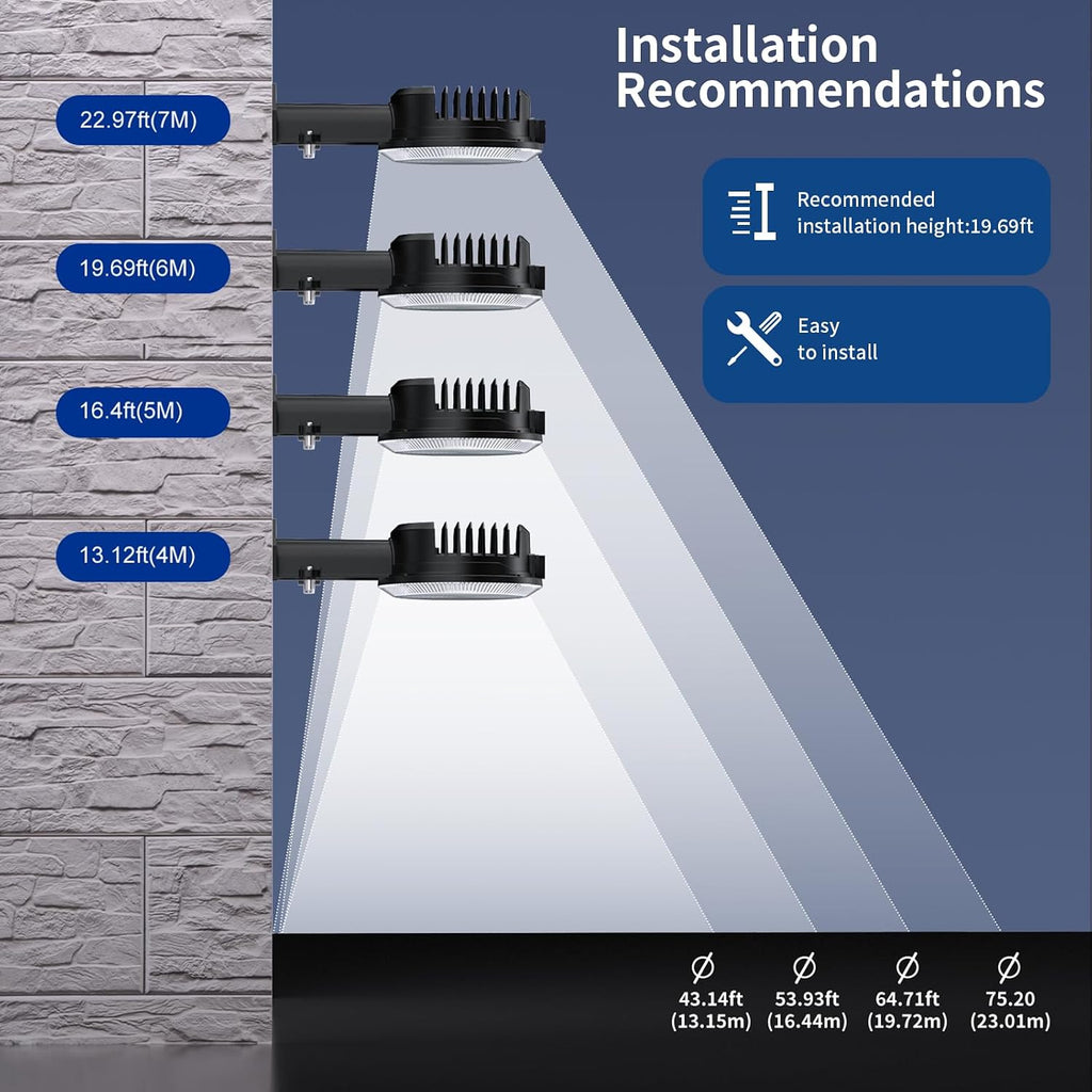 170W LED Barn Light, Dusk to Dawn Outdoor Lighting with Photocell, 22000LM Brightness Area Street Outdoor Lights