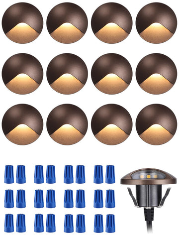 Recessed Low Voltage LED Deck Light Anti-Glare