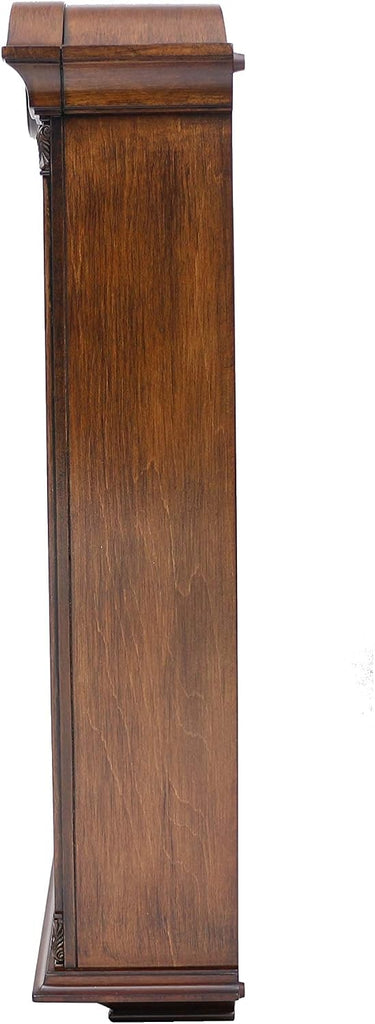 Seiko Gold Tone & Arched Wall Clock with Pendulum and Dual Chimes