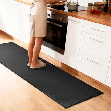 Anti Fatigue Mat, Fatigue Mats for Standing, Ribbed, 8 x 3 ft, 5/8" Thick, Waterproof PU, Slip-Resistant