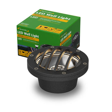 Low Voltage Well Lights 4W LED Outdoor Landscape Deck Lights 12V Well Light 200Lumen in-Ground Light 2800K Warm White