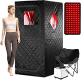 Infrared Red Light Therapy Sauna, Portable Steam and Infrared Sauna for Home, Full Body Sauna Tent for Relaxation