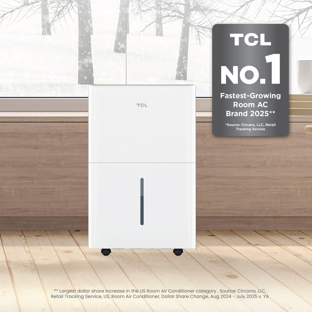 4,500 Sq. Ft. Smart Dehumidifier, Energy Star Most Efficient 2024, 50 Pints Per Day, Ideal for Basements, Rooms