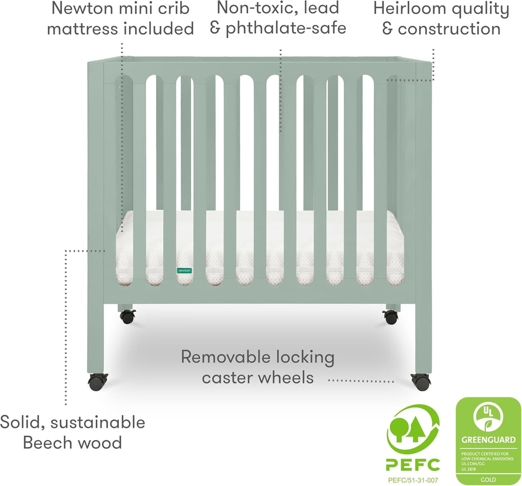 Mini Crib Mattress, Breathable & Washable, 24x38