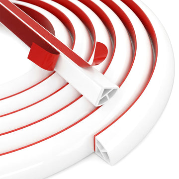 472" Flexible Quarter Round Peel Stick Silicone Shoe Molding Trim