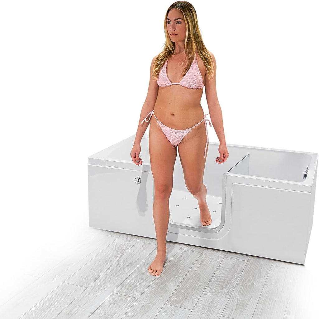 Ella Laydown 30x60 Air Massage Walk in Bathtub Right Drain