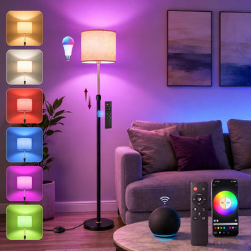Smart RGBCW Floor Lamp, Alexa & Google Assistant