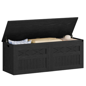 47 inches Rustic Storage Chest and Bench | 59 Gal | 330lb Seat