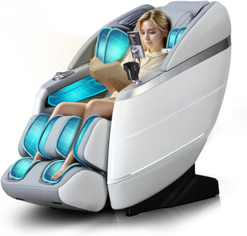 4D Massage Chair Full Body Zero Gravity Recliner,36 Airbags | Flexible 166° SL-Track with Yoga Stretch,18 Massage